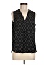 Vince Camuto 100% Polyester Polka Dots Black Sleeveless Blouse Size M - photo 1