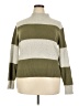 J.Crew Always Color Block Green Turtleneck Sweater Size XXL - photo 1