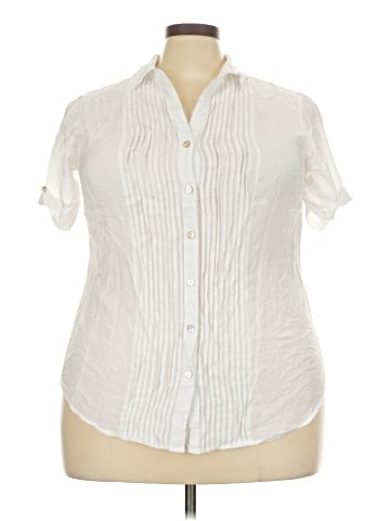 Roz & Ali Short Sleeve Blouse (view 1)