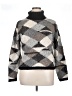 DressBarn Houndstooth Gray Turtleneck Sweater Size XL - photo 1