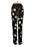 Ganni 100% Viscose Floral Black Casual Pants Size EU 36 / US 6 - photo 2