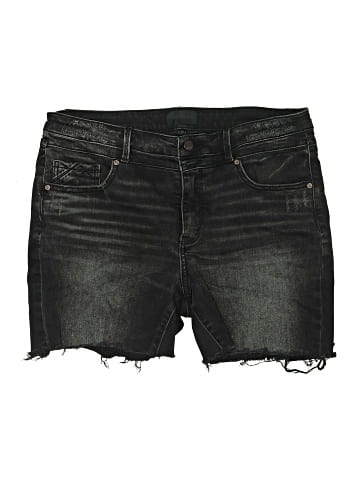 Buckle Black Denim Shorts (view 1)