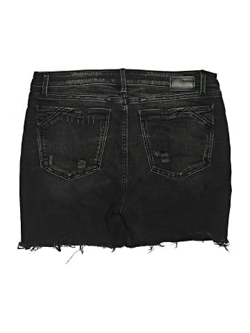 Buckle Black Denim Shorts (view 2)