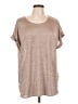 i Jeans by Buffalo Brown Short Sleeve Top Size L - photo 1