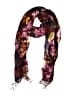 Unbranded Floral Burgundy Scarf One size - photo 1