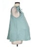 Hello Miz Teal Sleeveless Blouse Size Lg Maternity - photo 4