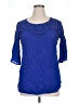 Spense Blue 3/4 Sleeve Blouse Size 1X - photo 1