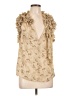 Robbi & Nikki 100% Polyester Tan Sleeveless Blouse Size L - photo 1