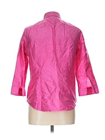 Lauren by Ralph Lauren 3/4 Sleeve Button-Down Shirt (view 2)