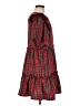 Entro 100% Polyester Plaid Red Casual Dress Size M - photo 4
