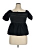 Old Navy 100% Elastic Black Short Sleeve Top Size XL - photo 1