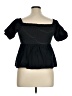 Old Navy 100% Elastic Black Short Sleeve Top Size XL - photo 2