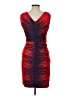 Halston Heritage 100% Polyester Red Cocktail Dress Size 10 - photo 2
