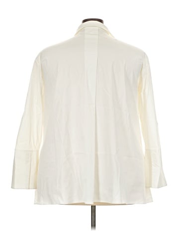 Lafayette 148 New York 3/4 Sleeve Button-Down Shirt (view 2)