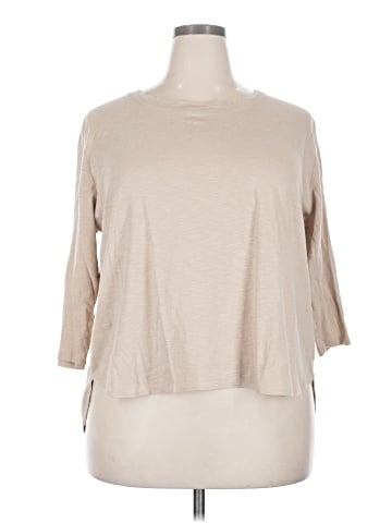 KIRKLAND Signature 3/4 Sleeve T-Shirt (view 1)