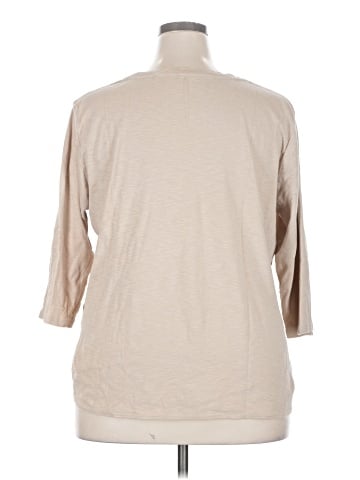 KIRKLAND Signature 3/4 Sleeve T-Shirt (view 2)