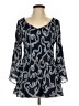 Elle 100% Polyester Blue 3/4 Sleeve Blouse Size L - photo 1