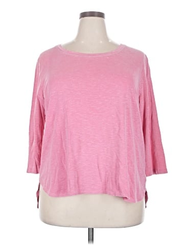 KIRKLAND Signature 3/4 Sleeve T-Shirt (view 1)