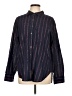 Xirena 100% Cotton Stripes Blue Long Sleeve Button-Down Shirt Size L - photo 1