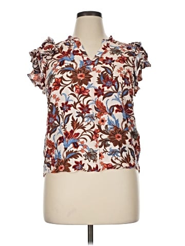 1.State Short Sleeve Blouse (view 1)