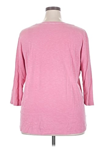 KIRKLAND Signature 3/4 Sleeve T-Shirt (view 2)