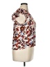 1.State Floral Brown Short Sleeve Blouse Size XL - photo 4