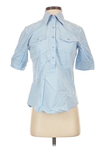 New York & Company Short Sleeve Blouse (view 1)