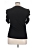 Ann Taylor LOFT Black Short Sleeve Top Size XL - photo 2