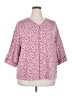 Lands' End Pink 3/4 Sleeve Blouse Size 2X - photo 1