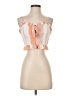L'Atiste by Amy 100% Polyester Orange Sleeveless Blouse Size S - photo 1