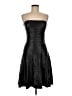 BCBGMAXAZRIA 100% Polyurethane Metallic Black Cocktail Dress Size 8 - photo 1