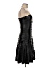 BCBGMAXAZRIA 100% Polyurethane Metallic Black Cocktail Dress Size 8 - photo 4