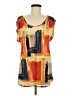 One September Orange Short Sleeve Blouse Size S - photo 1
