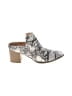 Lucky & Blessed 100% Synthetic Gray Mule/Clog Size 8 - photo 1