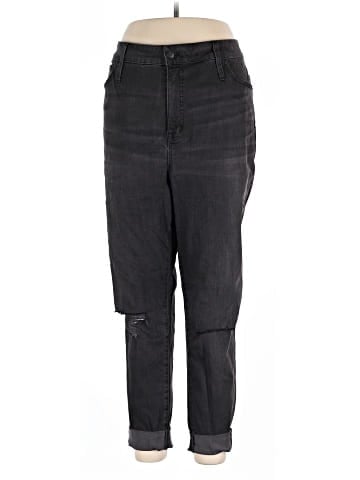 Madewell Curvy High-Rise Skinny Jeans in Black Sea (view 1)