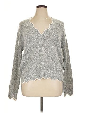 Hem & Thread Pullover Sweater (view 1)
