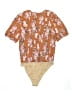 WAYF 100% Polyester Floral Tan Brown Kimono Size L - photo 2