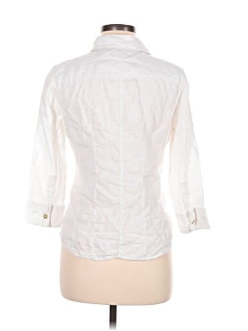 Banana Republic Factory Store 3/4 Sleeve Button-Down Shirt (view 2)