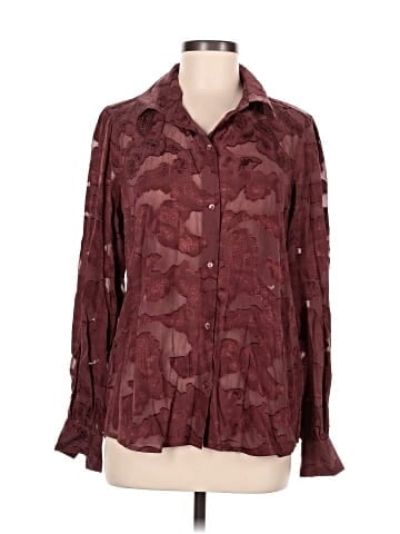 Ecru Long Sleeve Blouse (view 1)