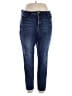 Inc Denim Solid Blue Jeans Size 18w - photo 1