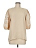 Ann Taylor 100% Polyester Tan 3/4 Sleeve Blouse Size M - photo 1