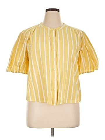 a.n.a. A New Approach Short Sleeve Blouse (view 1)