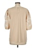 Ann Taylor 100% Polyester Tan 3/4 Sleeve Blouse Size M - photo 2