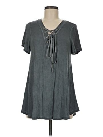 Umgee Short Sleeve Henley (view 1)