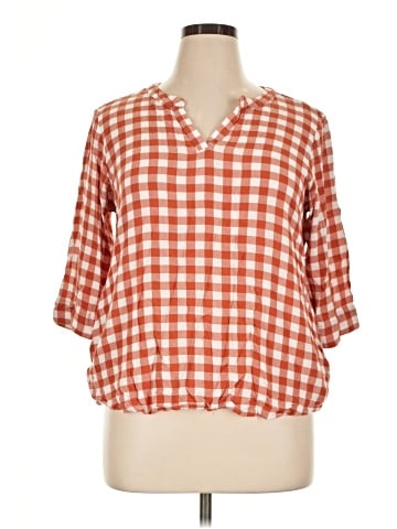 Christopher & Banks 3/4 Sleeve Blouse (view 1)
