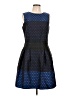 Donna Ricco Polka Dots Blue Cocktail Dress Size 10 - photo 1