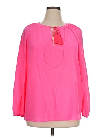 Lilly Pulitzer 3/4 Sleeve Silk Top (view 1)