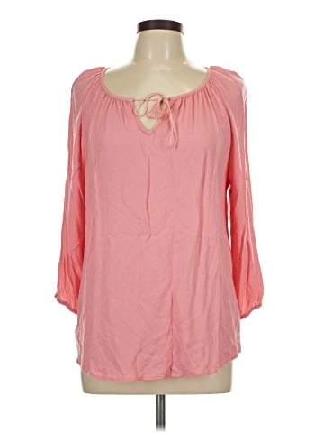 fleur bleue 3/4 Sleeve Blouse (view 1)