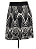 Worthington Graphic Black Casual Skirt Size 8 - photo 2