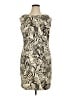 AGB Graphic Ivory Cocktail Dress Size 16 - photo 1